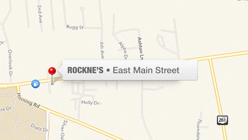 Kent, Ohio Area Rockne's Restaurant Location